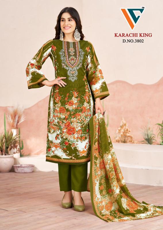 Vandana karachi king vol-38 cotton dress material at wholesale rate